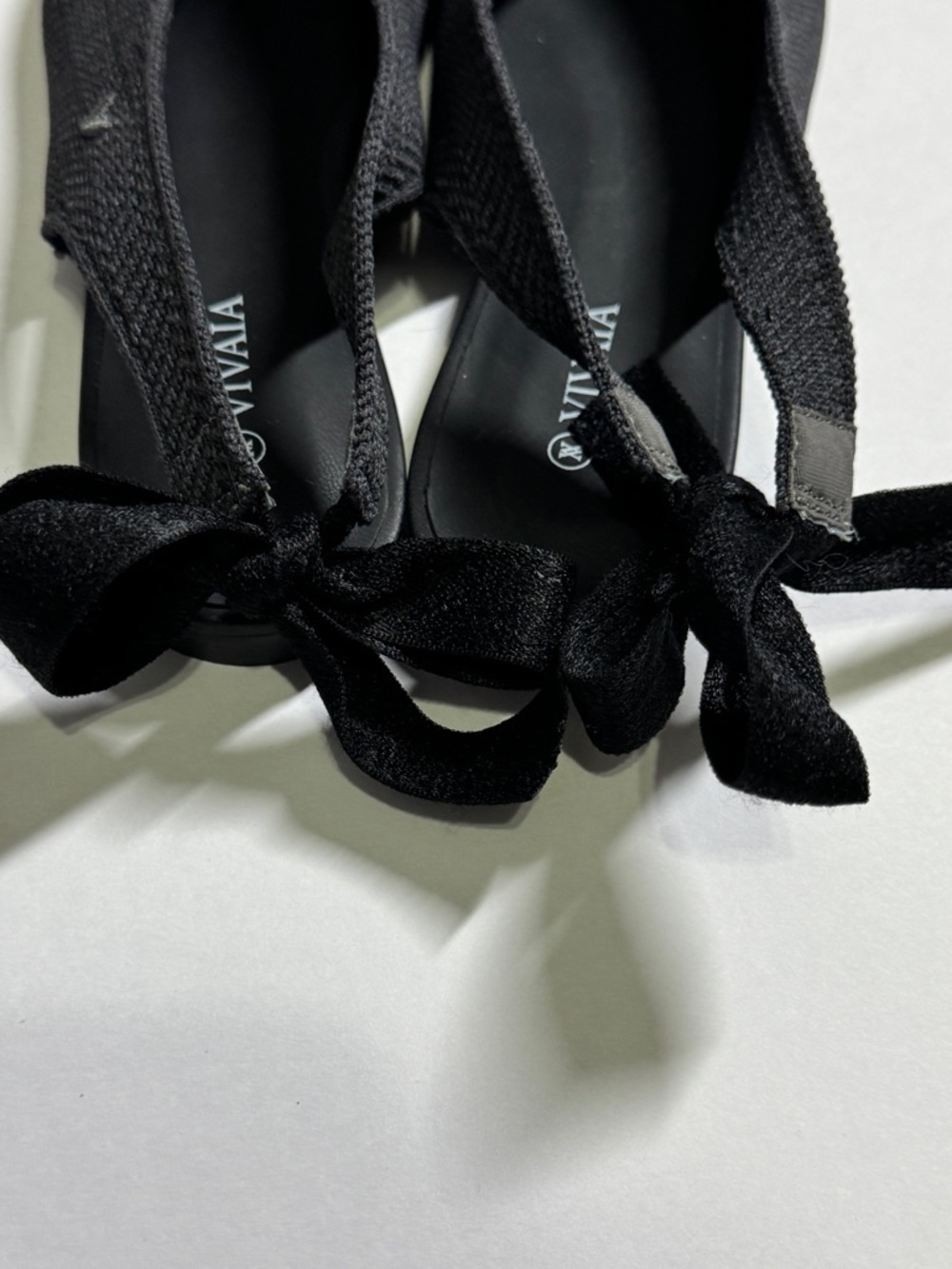 Vivaia Charcoal Gray Women's Pointed Toe Slingback Flats with Bows EU38/US 7.5,8 - Picture 9 of 9